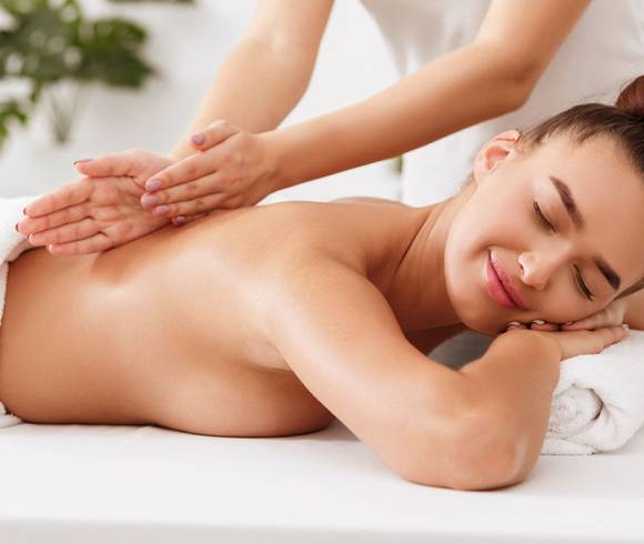 Classic back massage to ease muscle tension and promote relaxation and well-being.